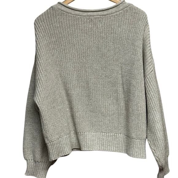 Gap Rolled Neck Taupe Pullover Sweater Size Large - Picture 2 of 6